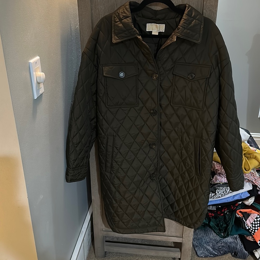Michael Kors Slim Puffer Coat Sz L
